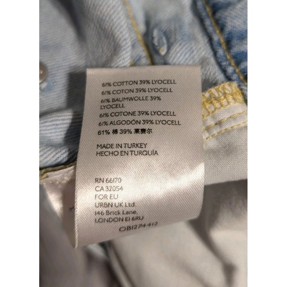 Pilcro Anthropologie The Breaker Womens High Rise Wide Leg Jeans Light Wash 25 - Picture 4 of 10